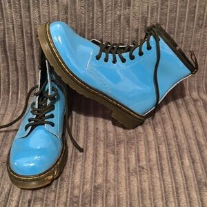 Dr. Martens Blue Lace-Up Boots